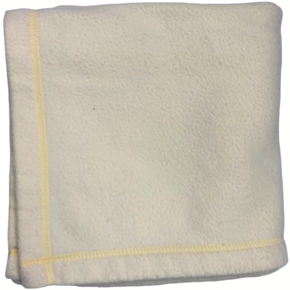 Pottery Barn Kids Solid Yellow Thin Fleece Baby Blanket Soft 30x40 Unisex